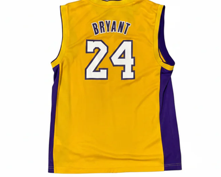 Adidas Yellow Kobe Bryant Los Angeles Lakers #24 Jersey