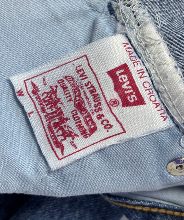 Levi's Classic Blue Straight Leg Denim Jeans