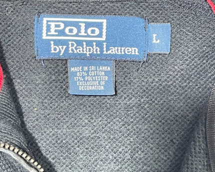 Polo Ralph Lauren Black Zip-Up Track Jacket