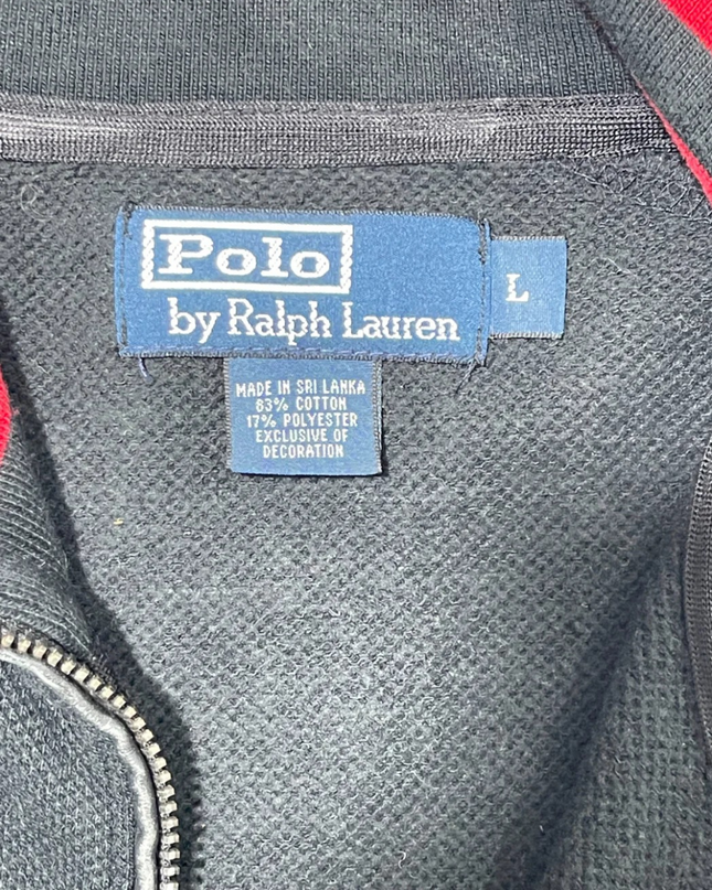 Polo Ralph Lauren Black Zip-Up Track Jacket