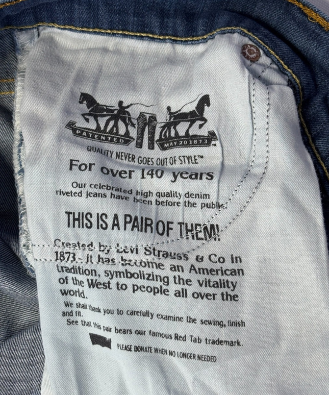 Levi's 506 Straight Leg Blue Jeans