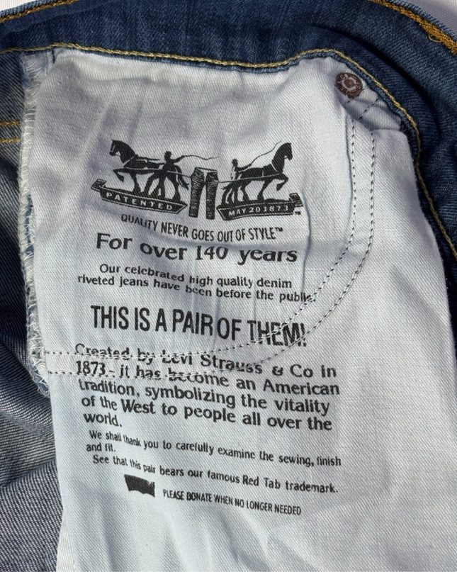 Levi's 506 Straight Leg Blue Jeans