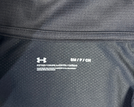 Under Armour Black Fitted Quarter-Zip Long Sleeve Performance Sports Top