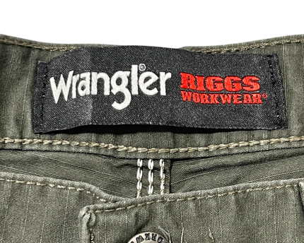Wrangler RIGGS Workwear Olive Green Ripstop Carpenter Shorts