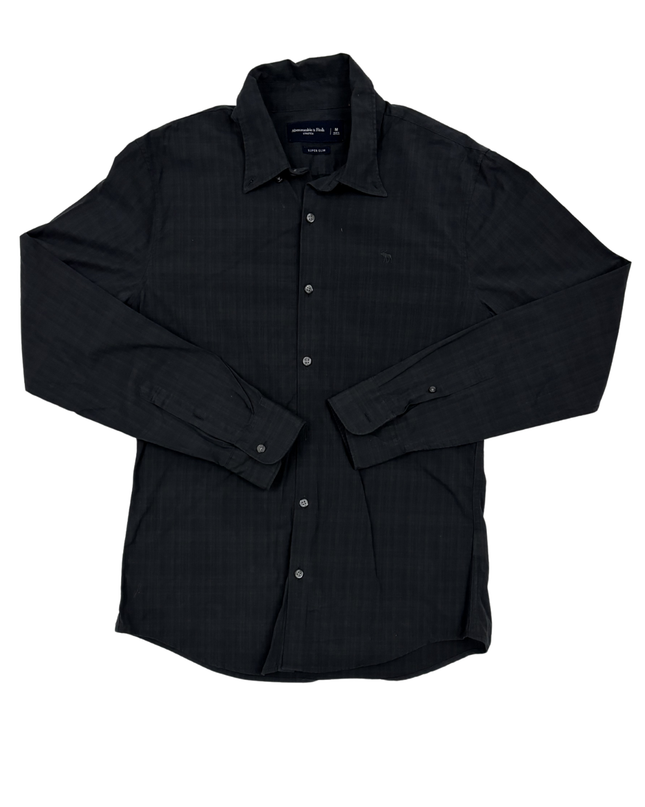 Abercrombie & Fitch Black Super Slim Stretch Shirt - S