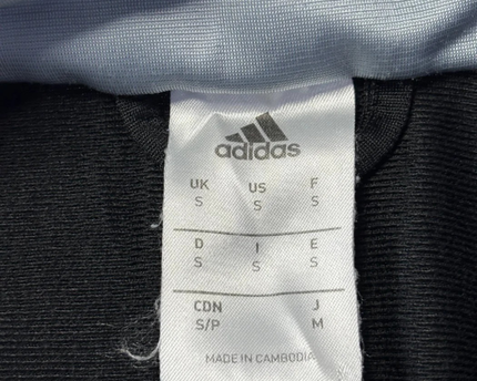 Adidas Black and Grey 3-Stripe Zip-Up Sports Jacket
