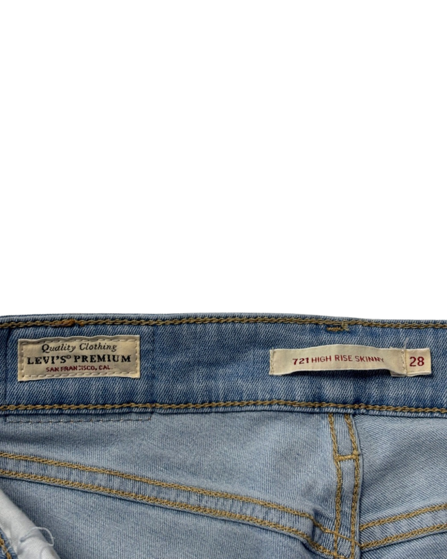 Levi's 721 High Rise Skinny Blue Jeans
