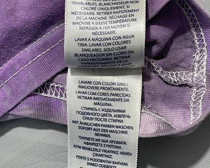 Polo Ralph Lauren Purple Tie-Dye V-Neck T-Shirt