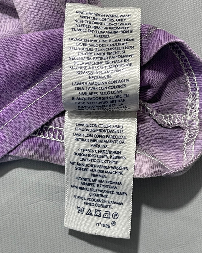 Polo Ralph Lauren Purple Tie-Dye V-Neck T-Shirt