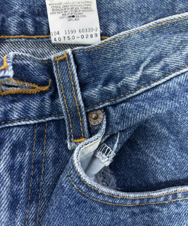 Levi's Blue 550 Relaxed Fit Student Jeans