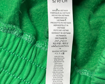 Alo Yoga Green Fleece Lounge Sweat Shorts