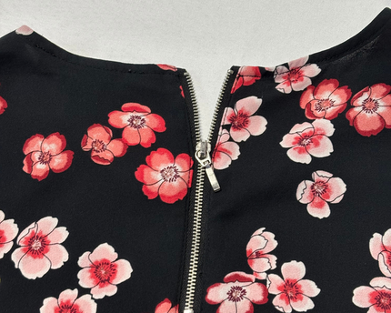 Forever 21 Black Floral Print Sleeveless Top
