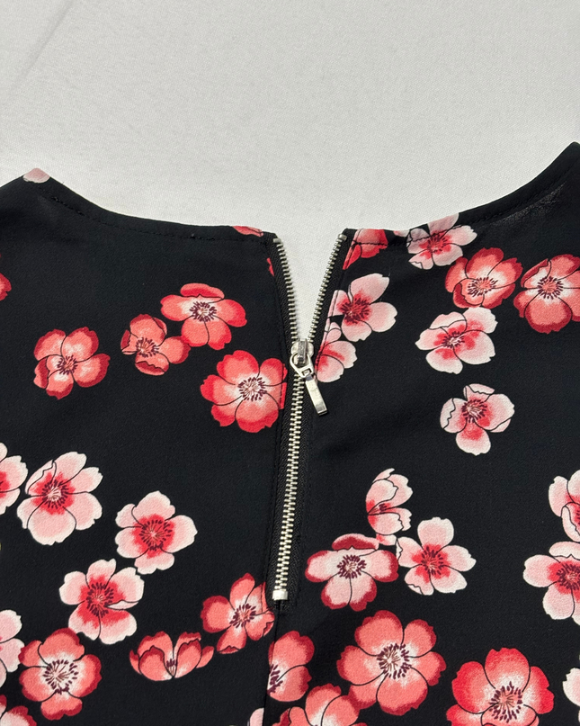 Forever 21 Black Floral Print Sleeveless Top