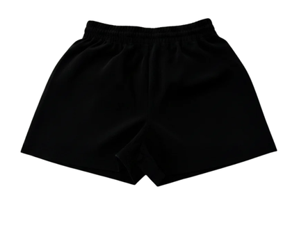 Alo Black Drawstring Cotton-Blend Sports Shorts