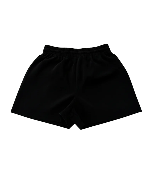 Alo Black Drawstring Cotton-Blend Sports Shorts