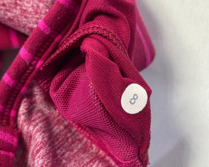 lululemon Maroon/Pink Strappy Sports Bra