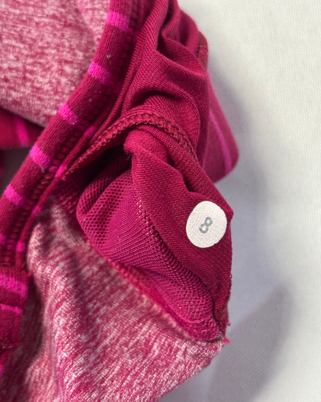 lululemon Maroon/Pink Strappy Sports Bra