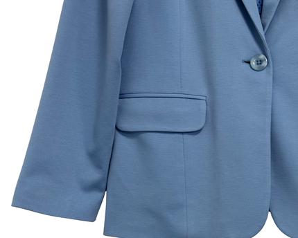 Splash Light Blue Tailored Single-Button Blazer