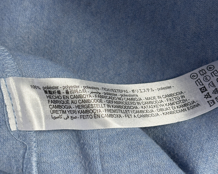 Zara Light Blue Cropped Textured Jacket