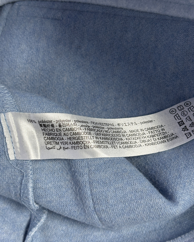 Zara Light Blue Cropped Textured Jacket