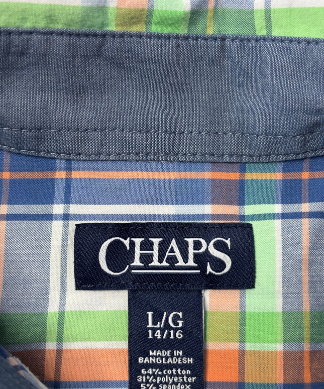 Chaps Multicolor Plaid Button-Down Shirt