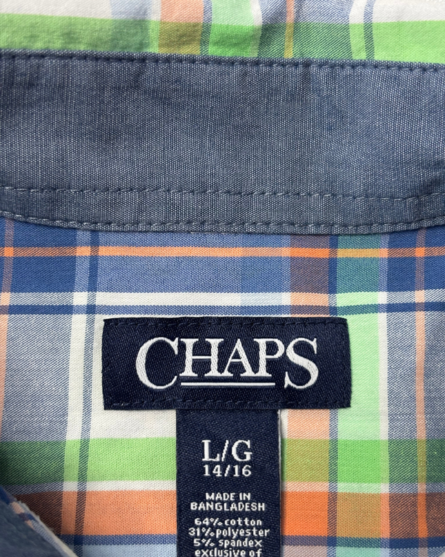 Chaps Multicolor Plaid Button-Down Shirt