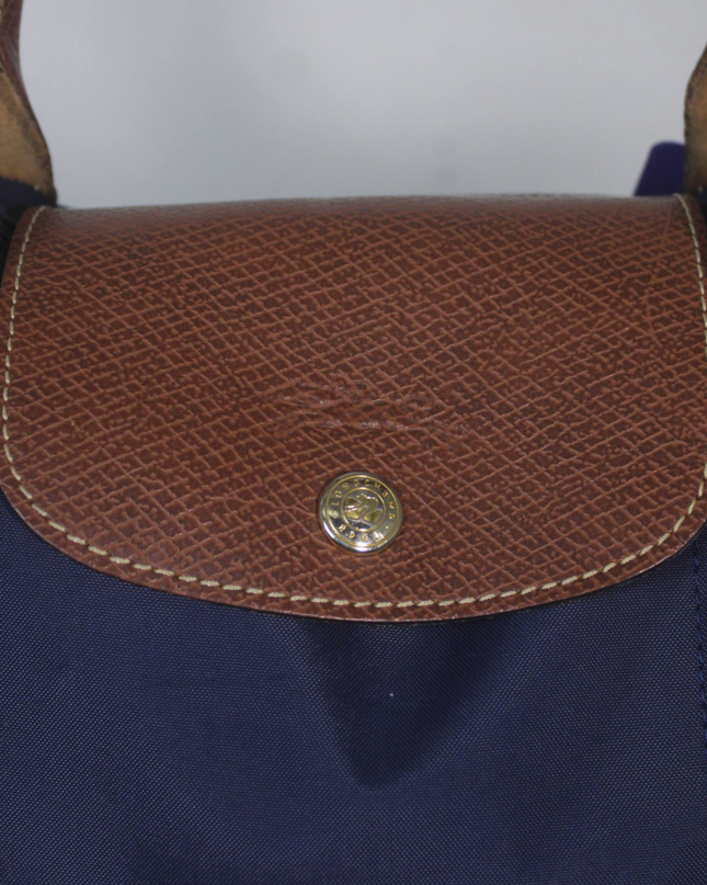 Longchamp Navy Le Pliage Large Nylon Shoulder Bag