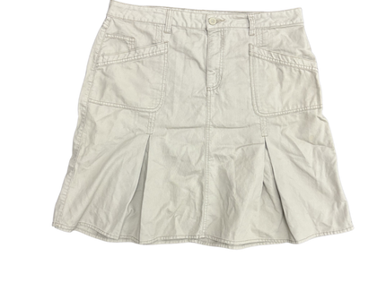 Faded Glory Originals Beige Cotton Cargo A-Line Skirt - XL