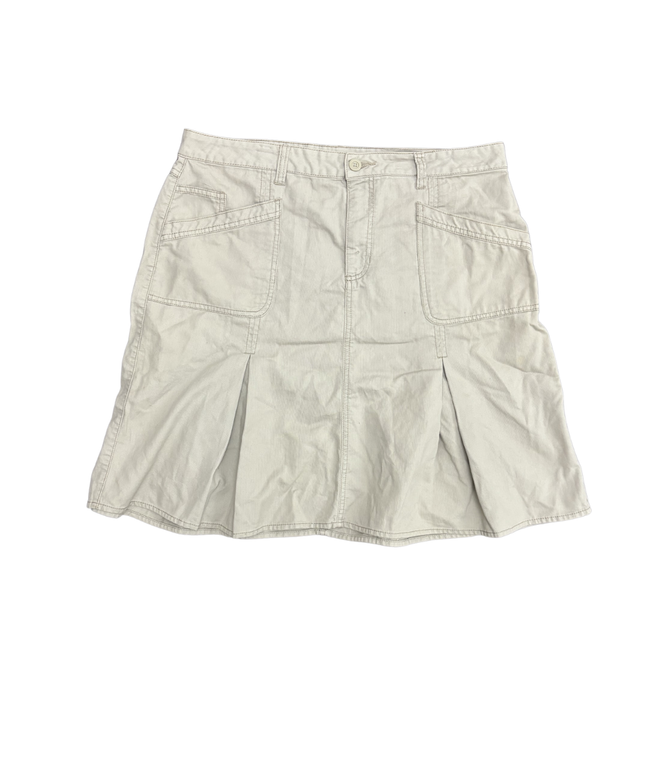 Faded Glory Originals Beige Cotton Cargo A-Line Skirt - XL