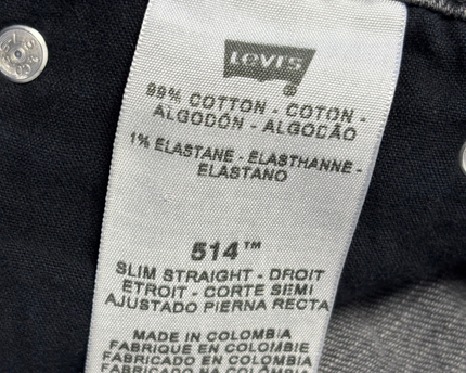 Levi's 514 Slim Straight Grey Jeans