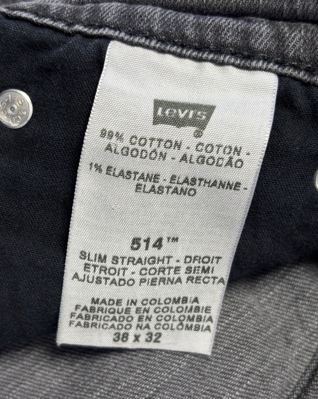 Levi's 514 Slim Straight Grey Jeans