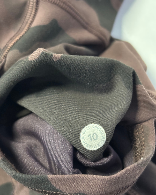 Lululemon Brown Camouflage Fast and Free High-Rise Leggings