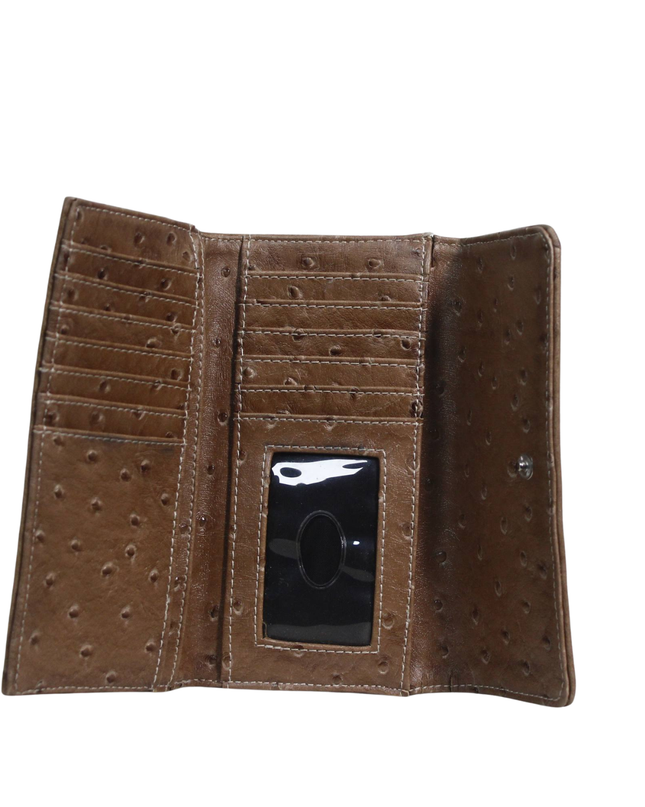 Guess Brown Monogram Logo Wallet Clutch