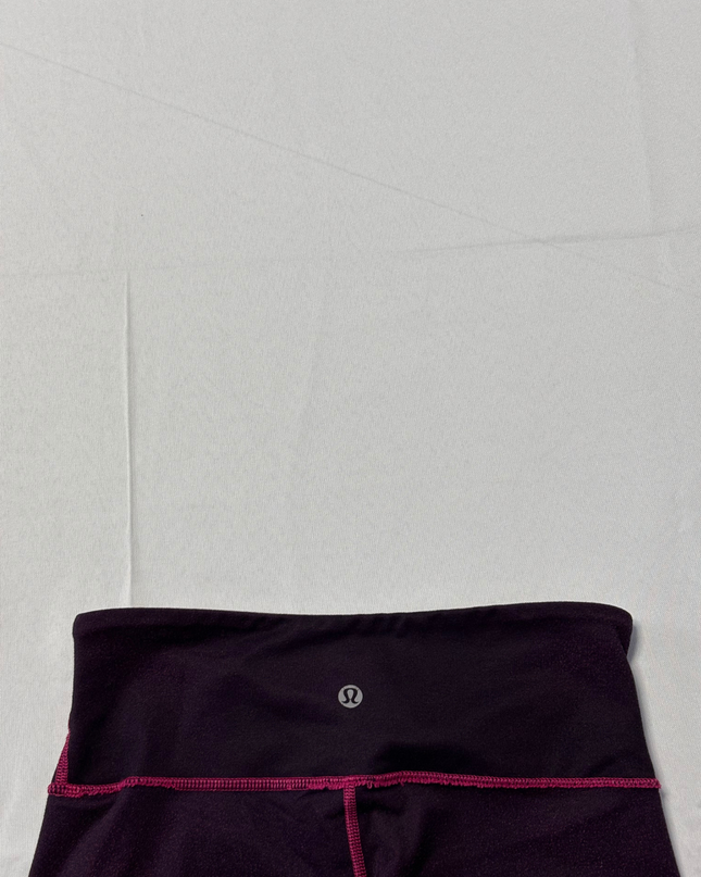 Lululemon Dark Purple/Pink Pixelated Pattern Athletic Leggings