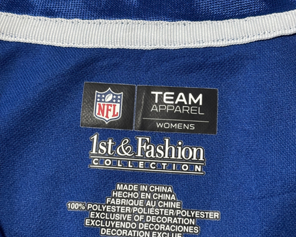NFL Team Apparel Blue Indianapolis Colts Rhinestone Mesh Jersey