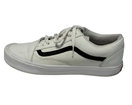 Vans White Old Skool Lite Leather Sneakers