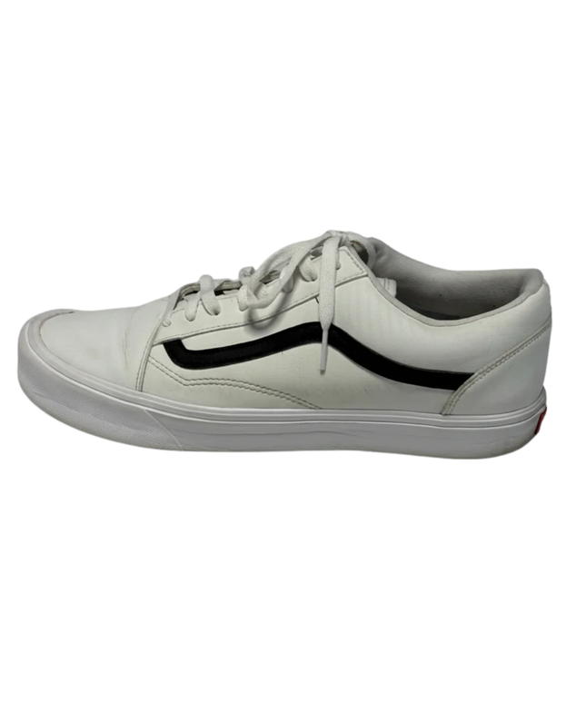 Vans White Old Skool Lite Leather Sneakers