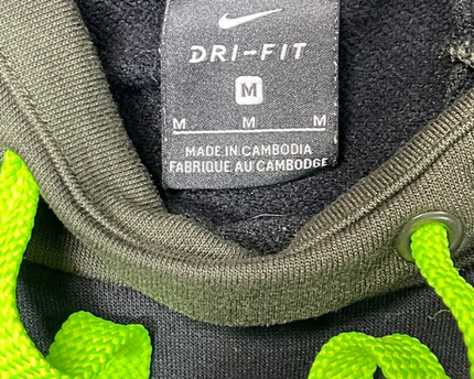 Nike Dark Grey/Olive Green Dri-Fit Activewear Hoodie