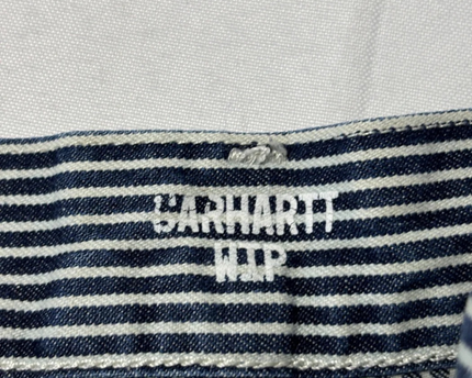 Carhartt WIP Blue Hickory Stripe Single Knee Workwear Pants