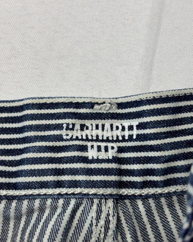 Carhartt WIP Blue Hickory Stripe Single Knee Workwear Pants