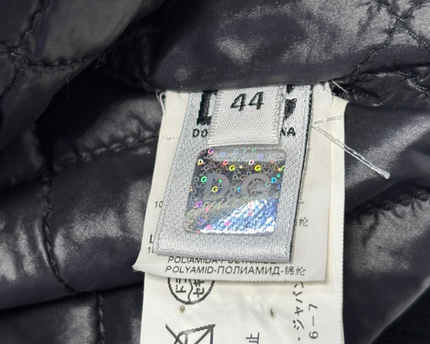 D&G Men's Black Quilted Bomber Jacket