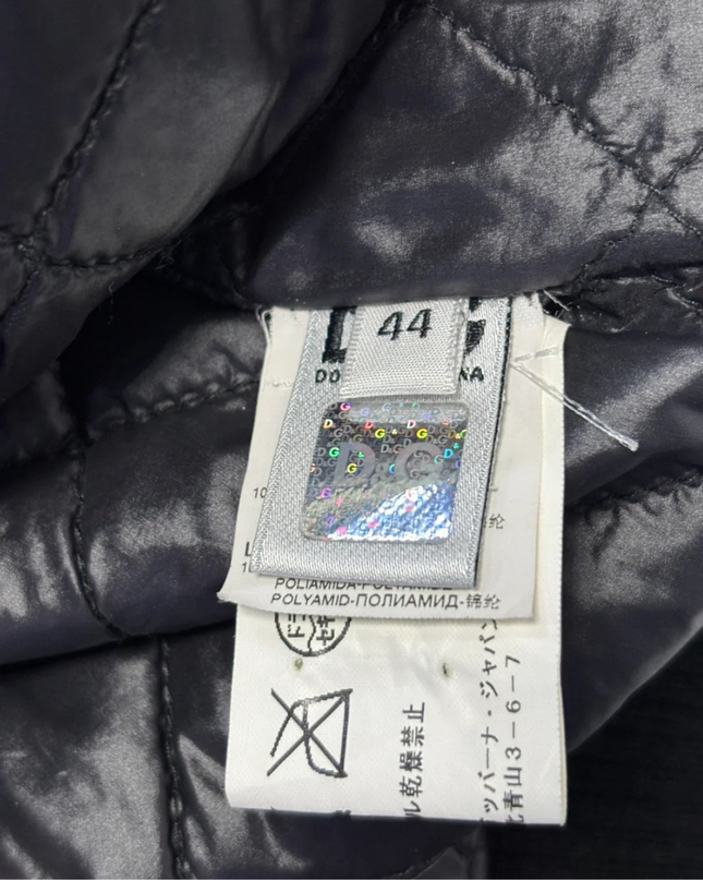 D&G Men's Black Quilted Bomber Jacket