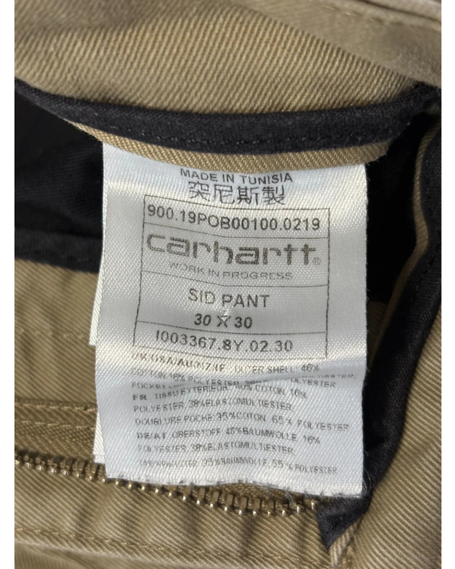 Carhartt WIP Khaki Sid Pants Slim Fit Chinos