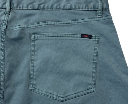 Faherty Teal Men's Straight-Leg Five-Pocket Pants