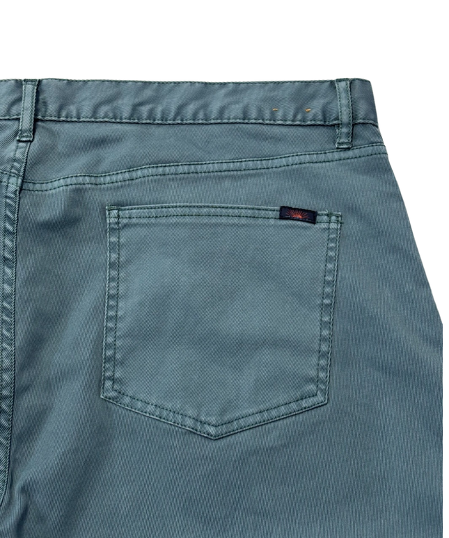Faherty Teal Men's Straight-Leg Five-Pocket Pants