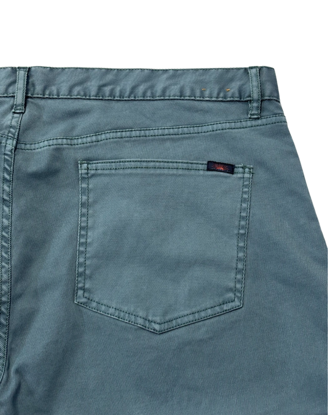 Faherty Teal Men's Straight-Leg Five-Pocket Pants