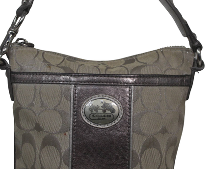 Coach Beige Signature Crossbody Bag