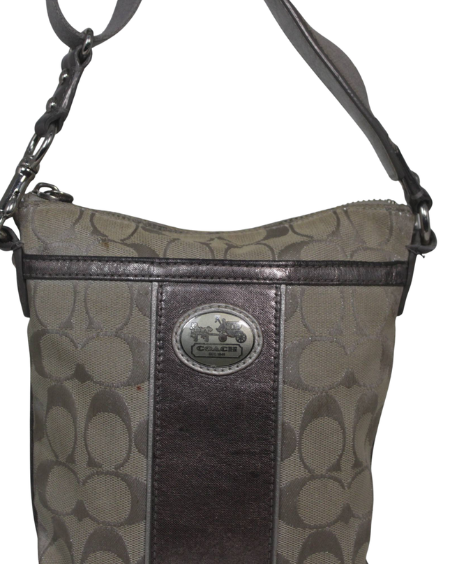 Coach Beige Signature Crossbody Bag
