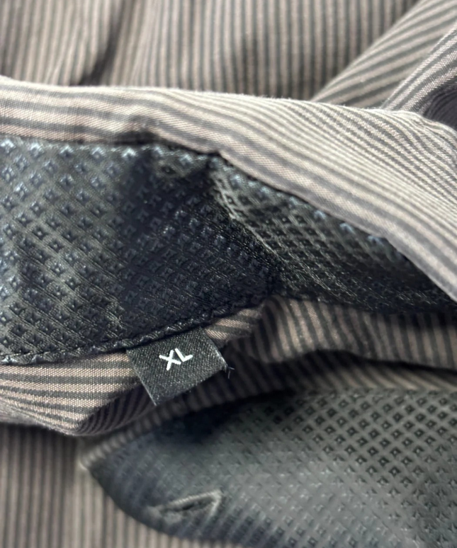 BOSS Regular Fit Grey Micro-Stripe Long Sleeve Shirt