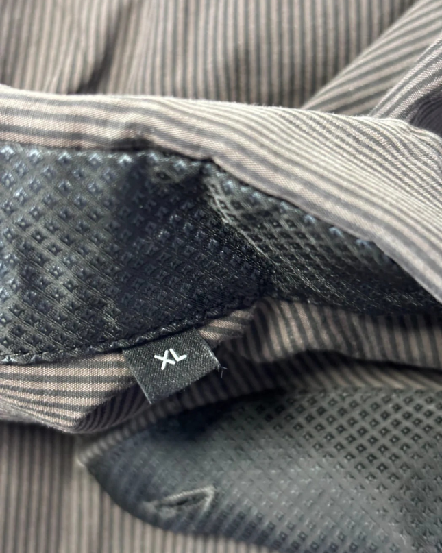 BOSS Regular Fit Grey Micro-Stripe Long Sleeve Shirt